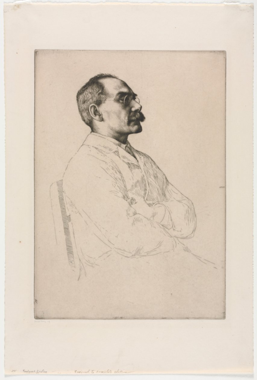拉德亚德·吉卜林爵士，1898年。 作者 威廉·斯特兰德
