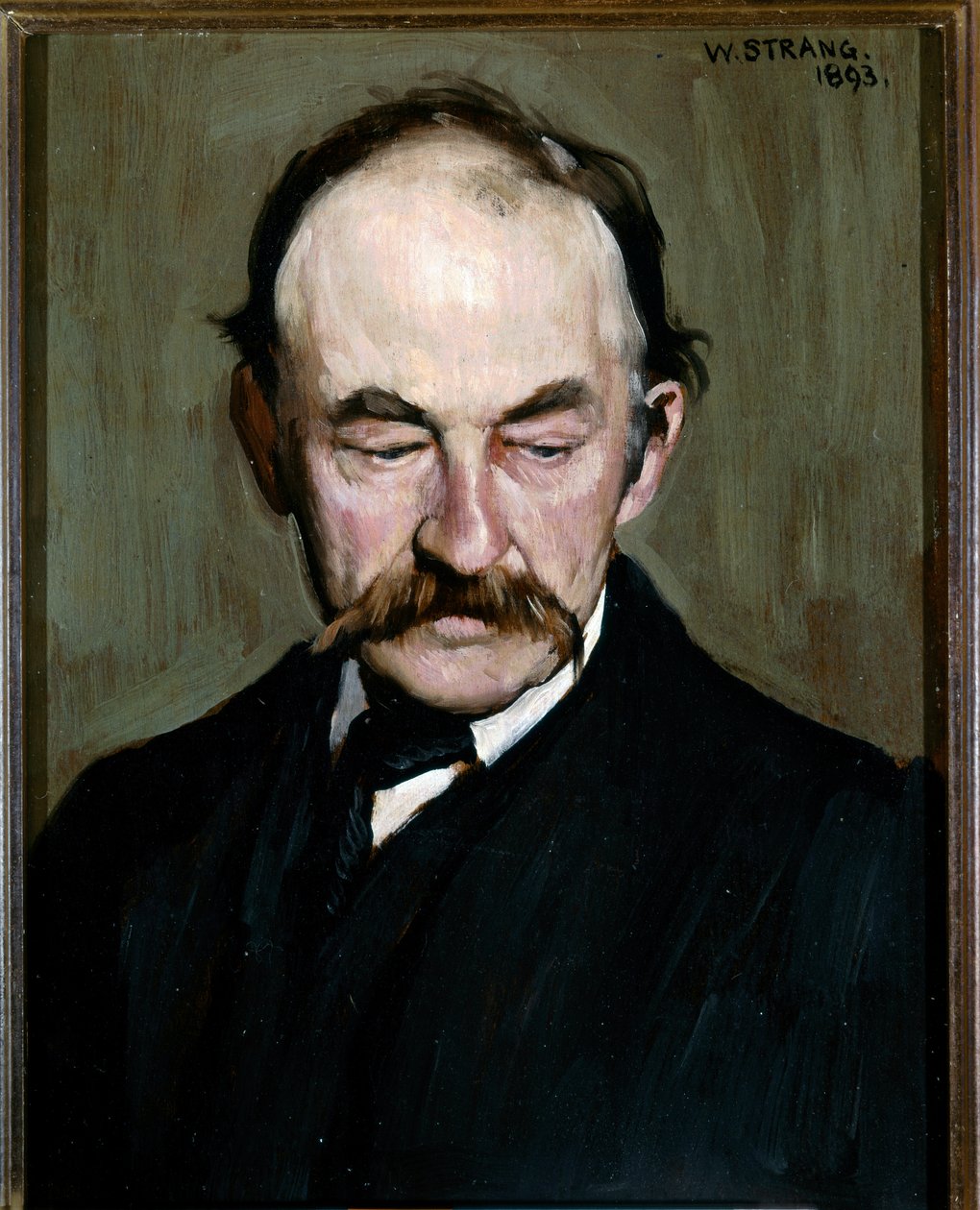 托马斯-哈迪，《肖像》，1893 年（画板油画） 作者 威廉·斯特兰德