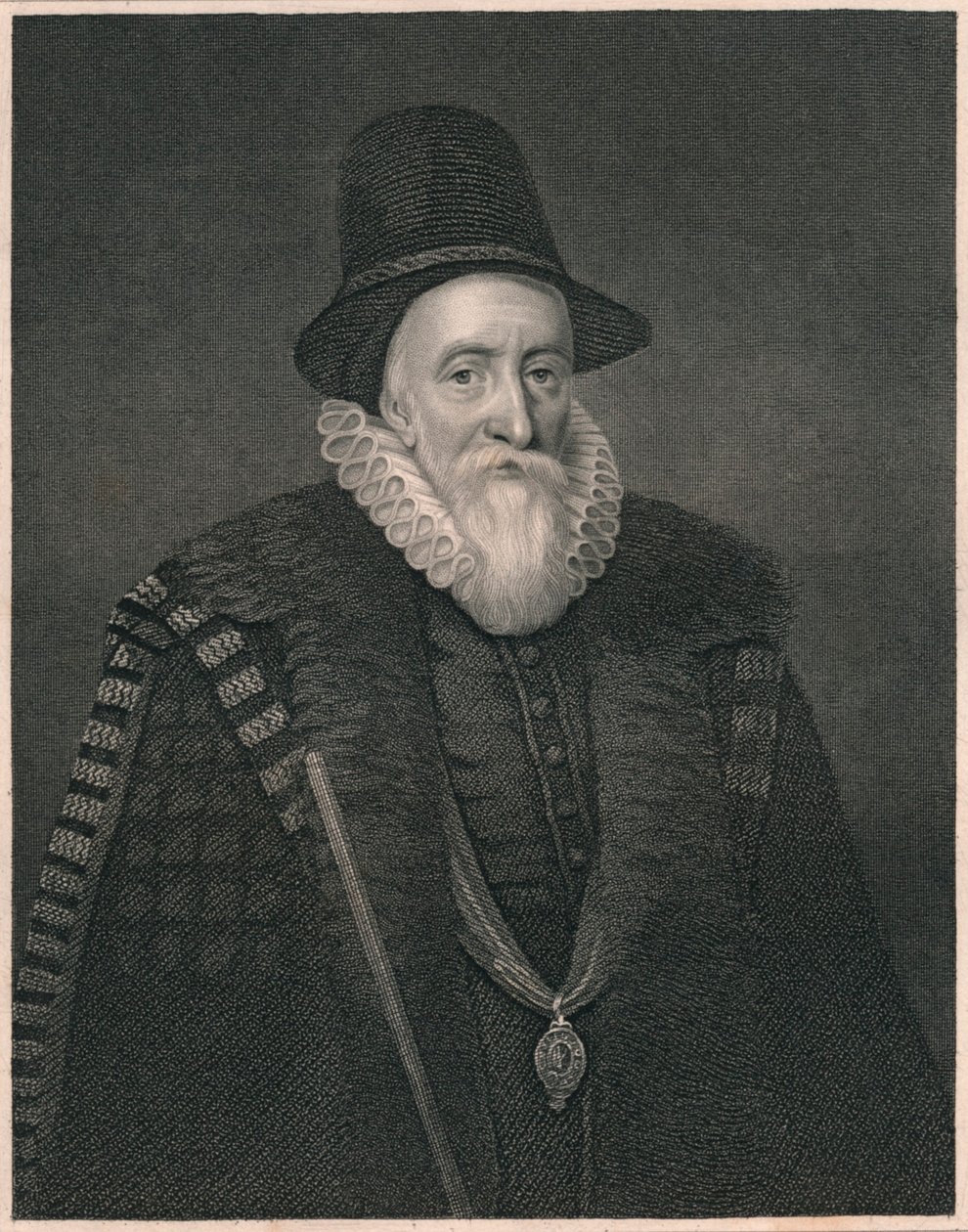 托马斯·萨克维尔（Thomas Sackville），多塞特郡伯爵，1600年左右，十九世纪中叶。 作者 威廉·托马斯·弗莱