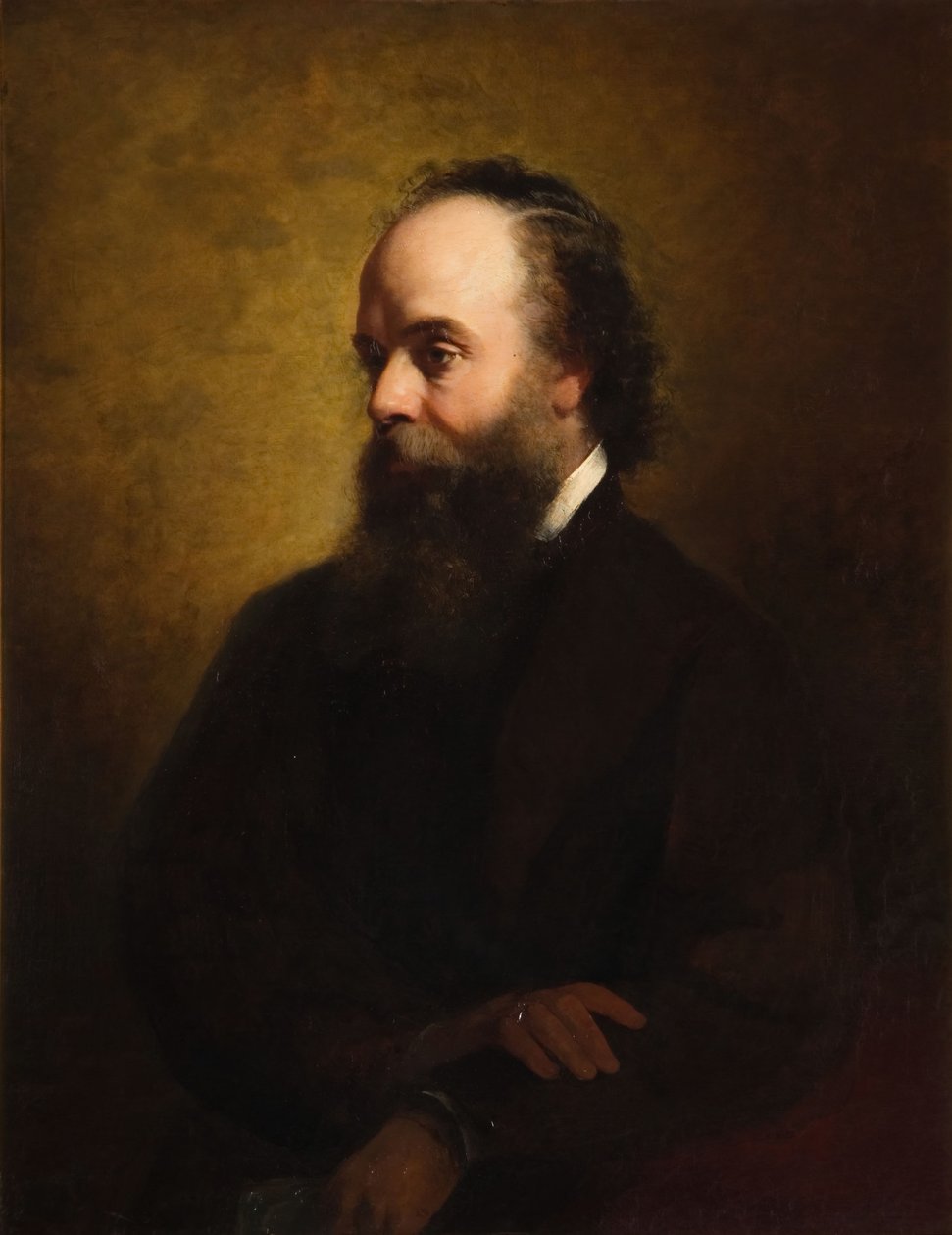 塞缪尔-蒂明斯的肖像，1826-1902年，1880年。 作者 威廉·托马斯·罗登