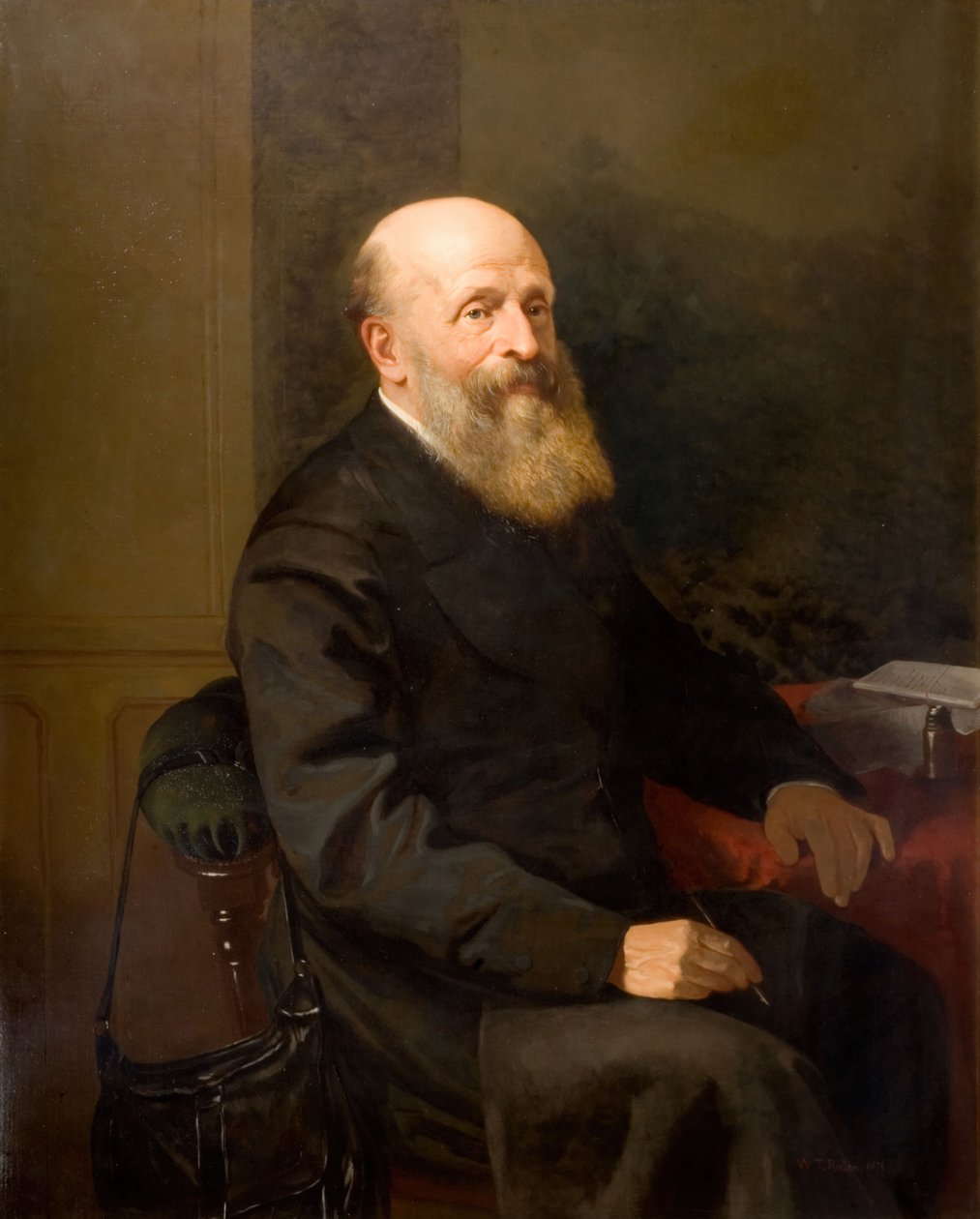 约翰-贝尔特-戴维斯的肖像，1873年。   作者 威廉·托马斯·罗登