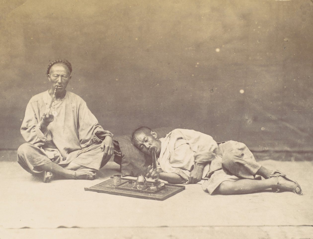 吸食鸦片者，1867年。 作者 威廉·托马斯·桑德斯
