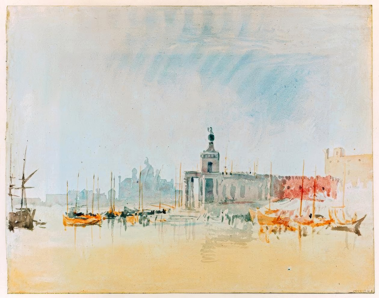 Punta della Dogana，远处有Zitelle 作者 约瑟夫·马洛德·威廉·特纳