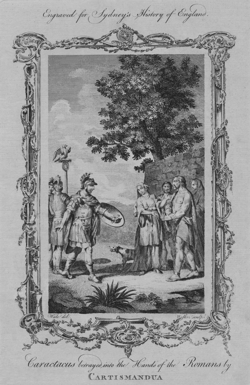 Carismacus在1773年被Cartismandua出卖给罗马人。 作者 威廉·沃克