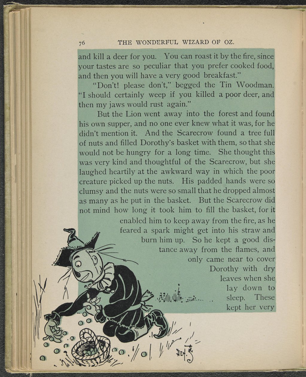 莱曼-弗兰克-鲍姆《绿野仙踪》插图 作者 威廉·华莱士·丹斯洛