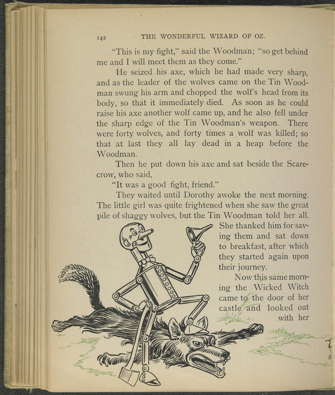 莱曼-弗兰克-鲍姆《绿野仙踪》插图 作者 威廉·华莱士·丹斯洛