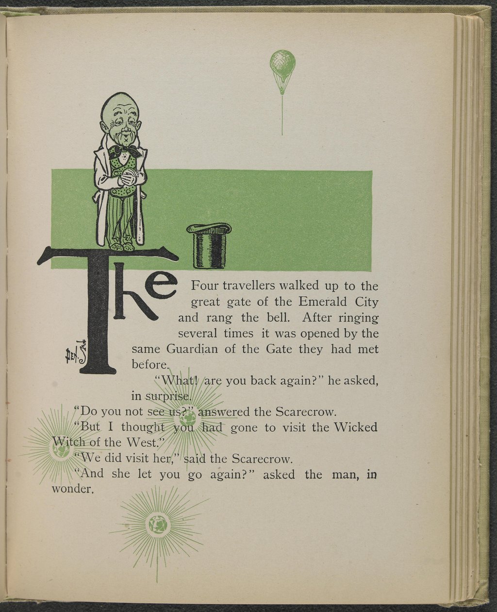 莱曼-弗兰克-鲍姆《绿野仙踪》插图 作者 威廉·华莱士·丹斯洛