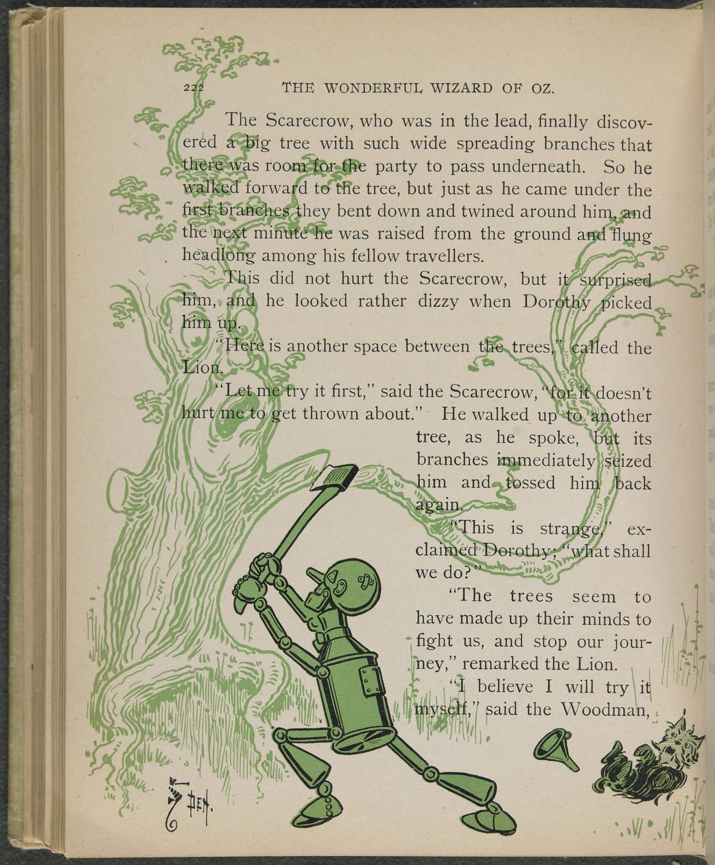 莱曼-弗兰克-鲍姆《绿野仙踪》插图 作者 威廉·华莱士·丹斯洛