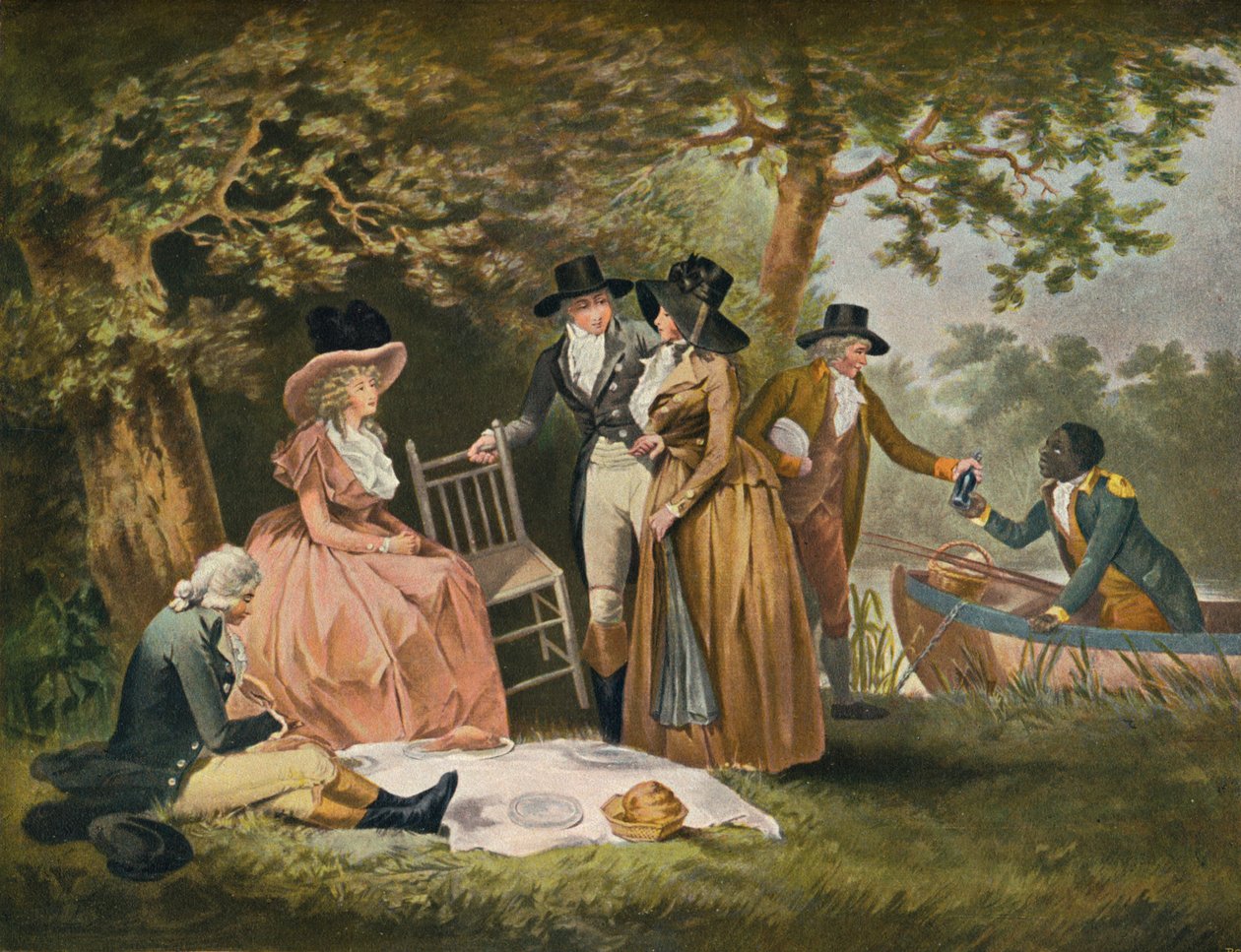 钓鱼者Repast，1789，1902 作者 威廉·沃德