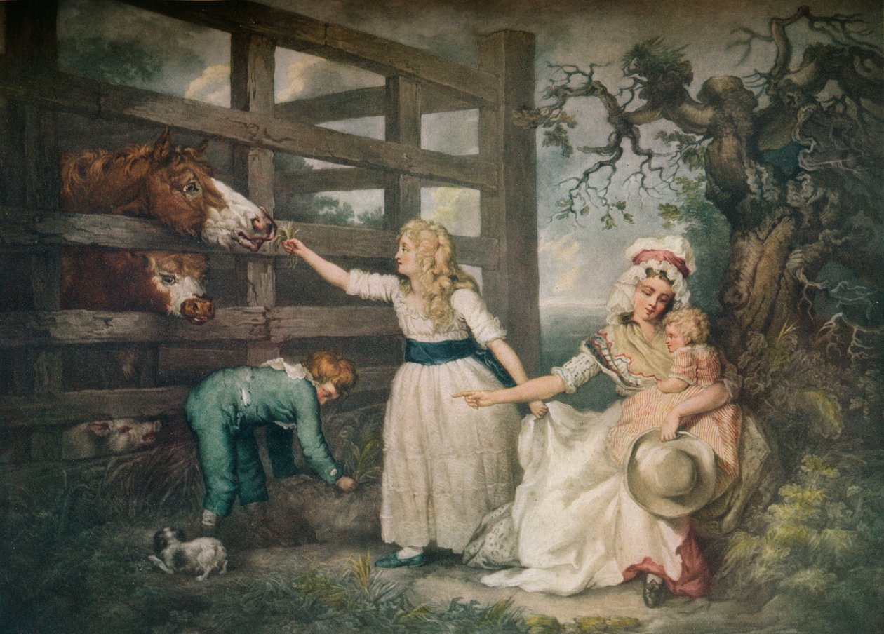 慈悲的孩子，c1793，1916年 作者 威廉·沃德