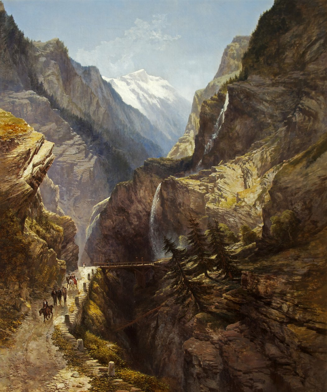 Simplon Pass（布面油画） 作者 威廉·韦斯特