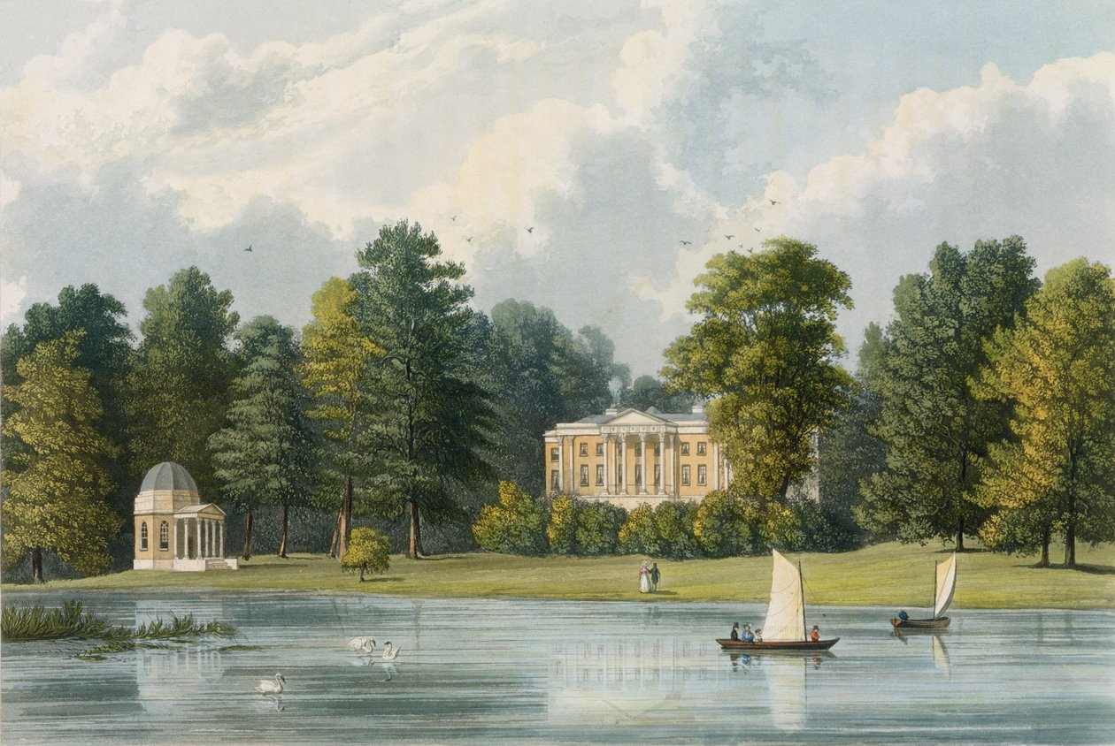 Hampton House，由Richard Gilson Reeve（1803-89）刻，于1828年出版 作者 威廉韦斯特尔