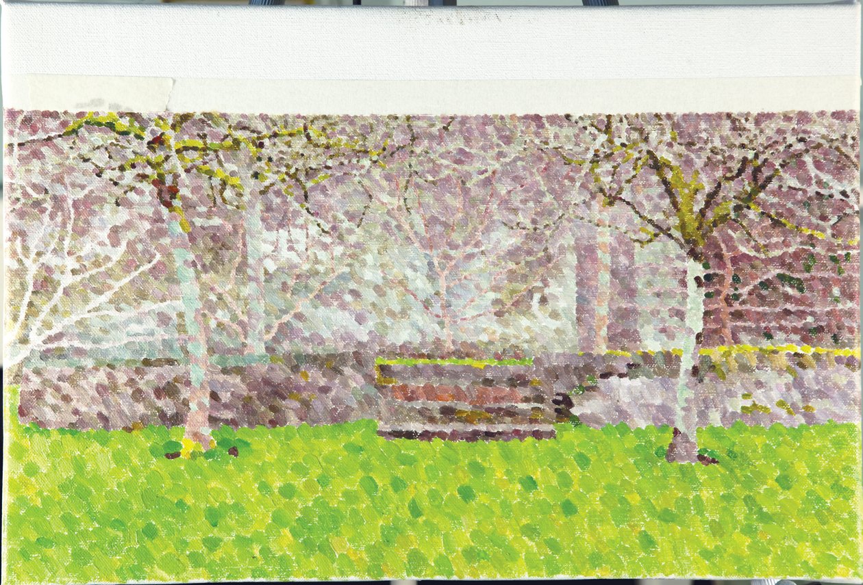 2014年冬季果园（布面油画） 作者 威廉·威尔金斯
