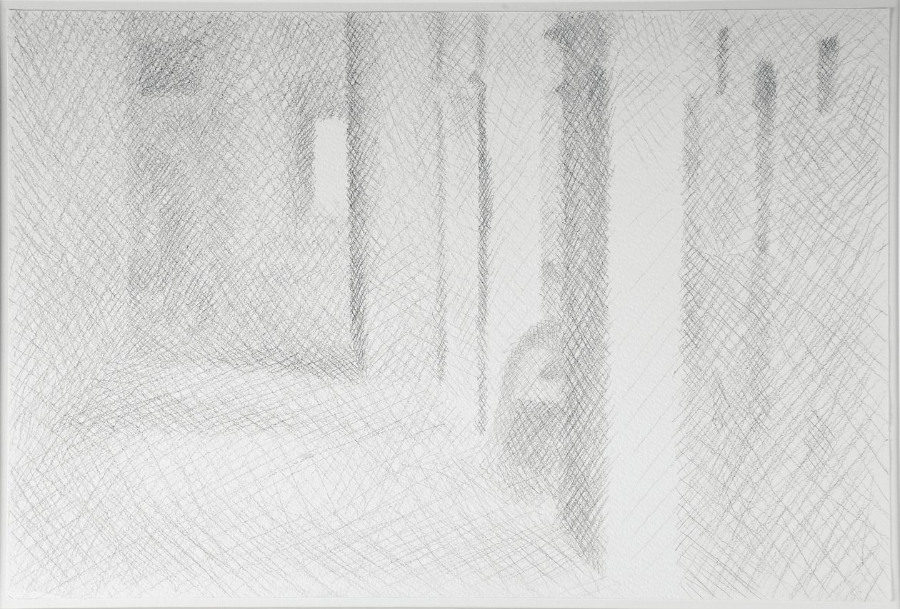 Sotoportego Salviati，威尼斯，2009年（纸上铅笔） 作者 威廉·威尔金斯