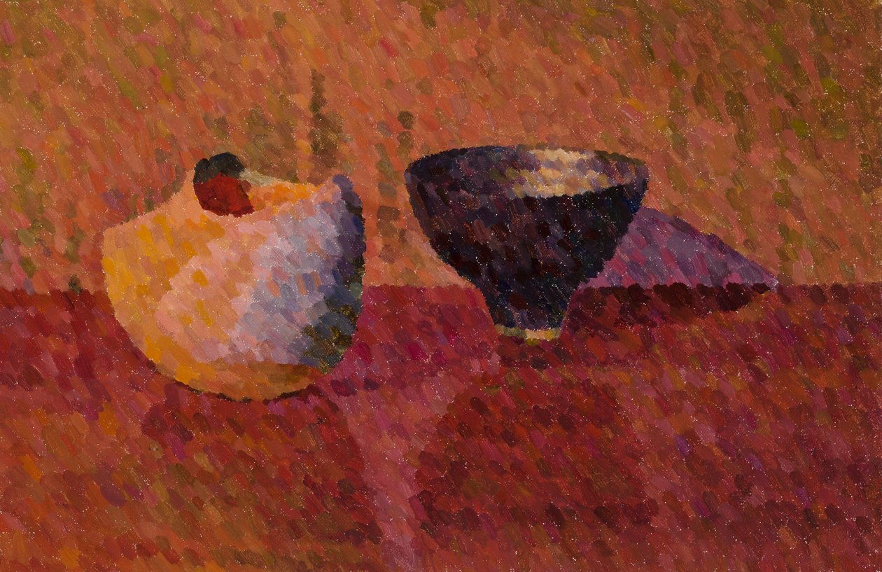 静物，两艘船，2019（布面油画） 作者 威廉·威尔金斯