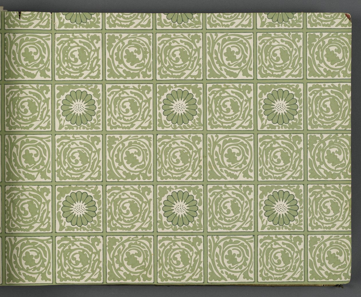 壁纸样本书，1917年前（印刷品）。 作者 威廉和莫里斯公司