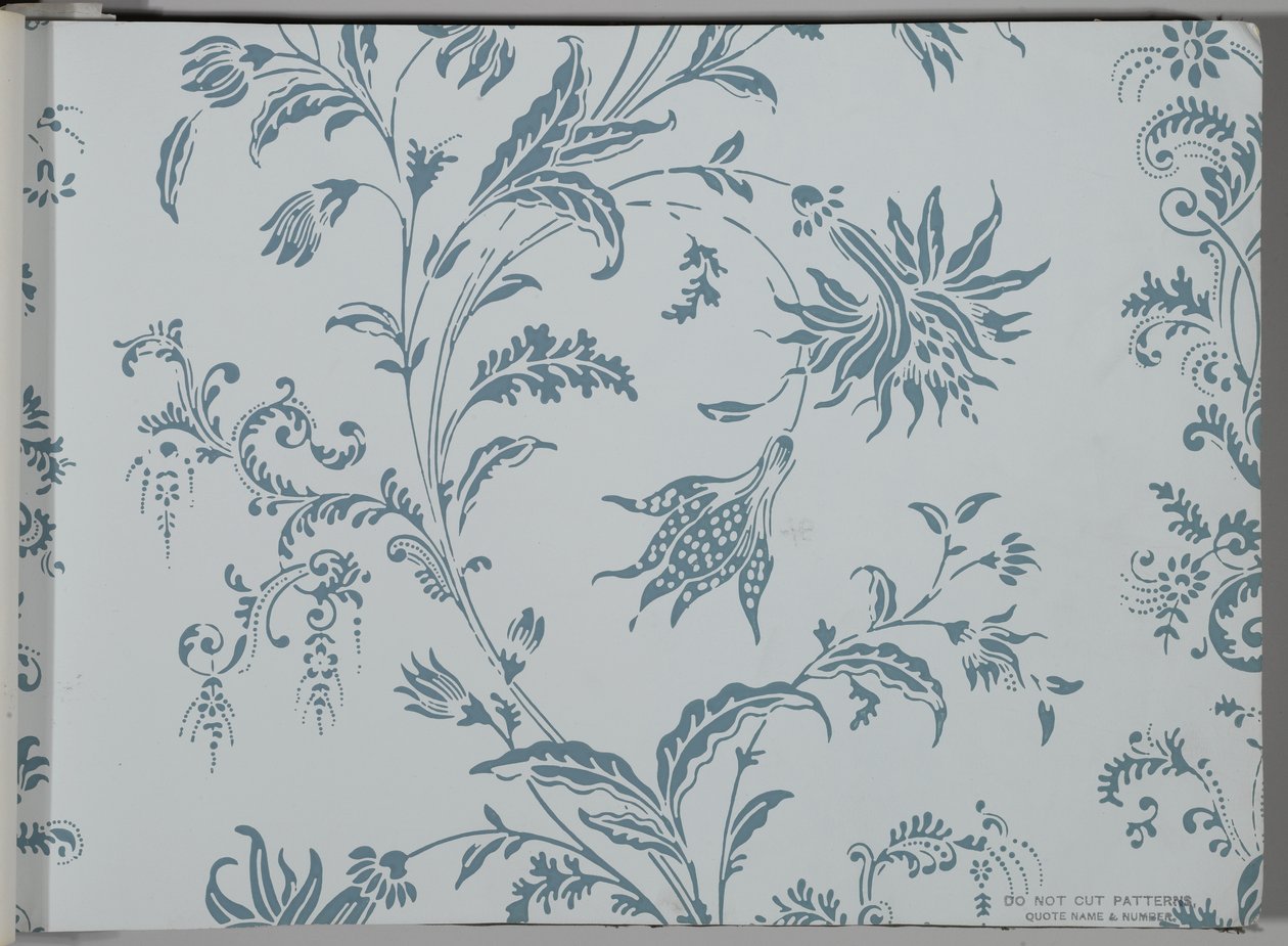 壁纸样本书，1917年前（印刷品）。 作者 威廉和莫里斯公司