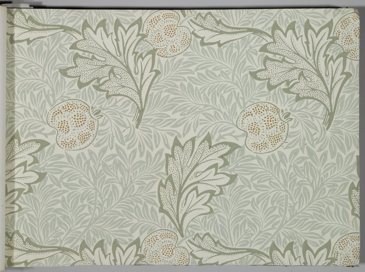 壁纸样本书，1917年前（印刷品）。 作者 威廉和莫里斯公司