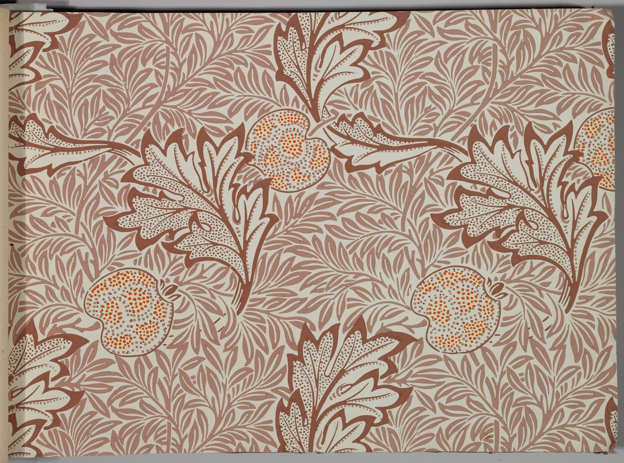 壁纸样本书，1917年前（印刷品）。 作者 威廉和莫里斯公司
