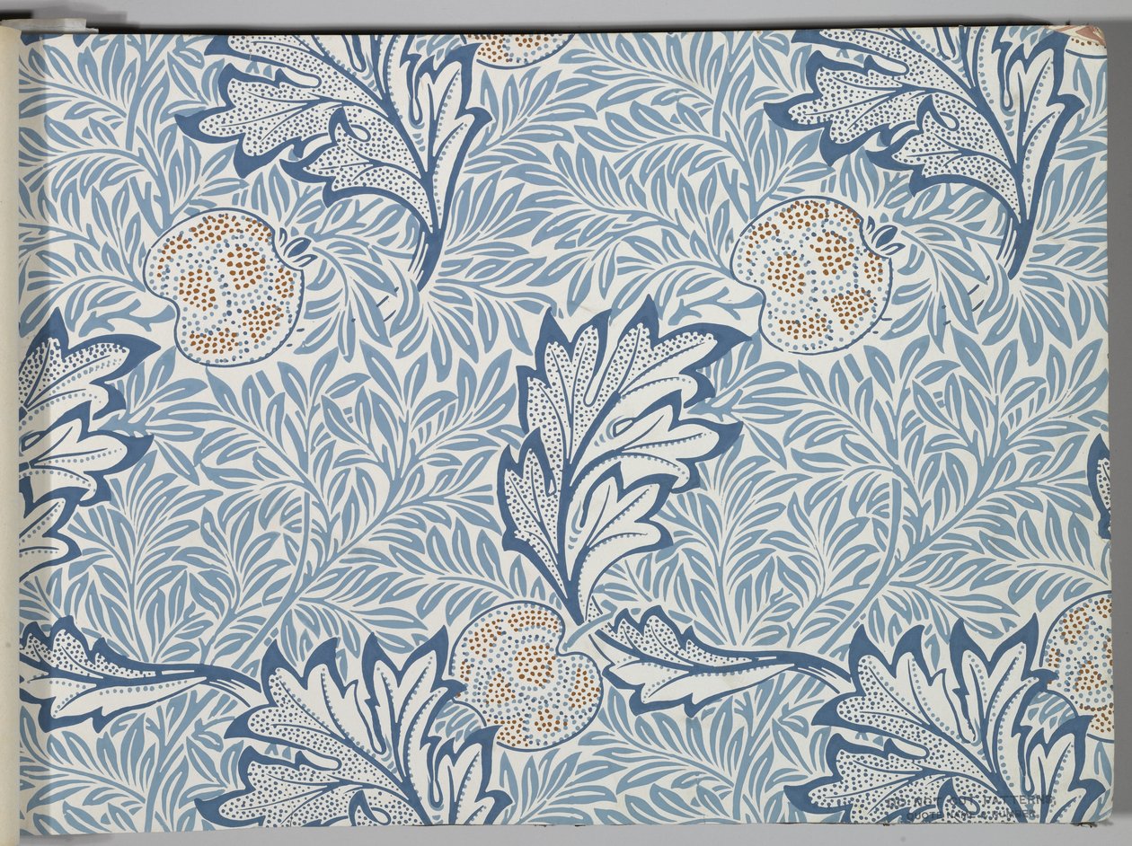 壁纸样本书，1917年前（印刷品）。 作者 威廉和莫里斯公司