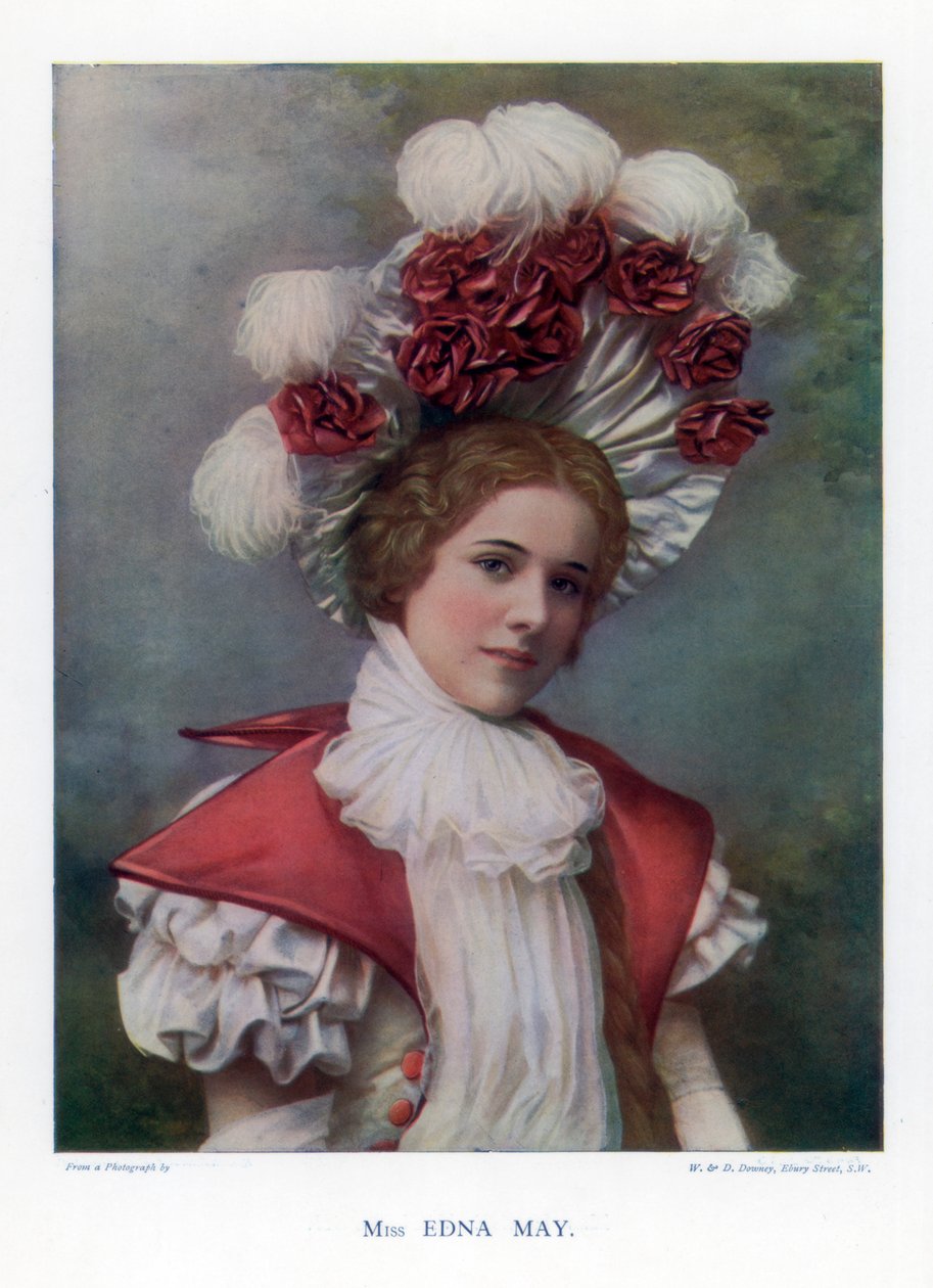 美国演员兼歌手埃德娜·梅（Edna May），1901年。 作者 威廉和丹尼尔唐尼