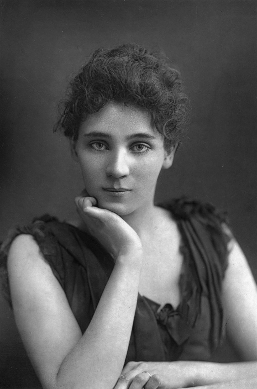 伊丽莎白·罗宾斯（Elizabeth Robins）1862-1952年，美国女演员，编剧，小说家和参议员，1893年。 作者 威廉和丹尼尔唐尼