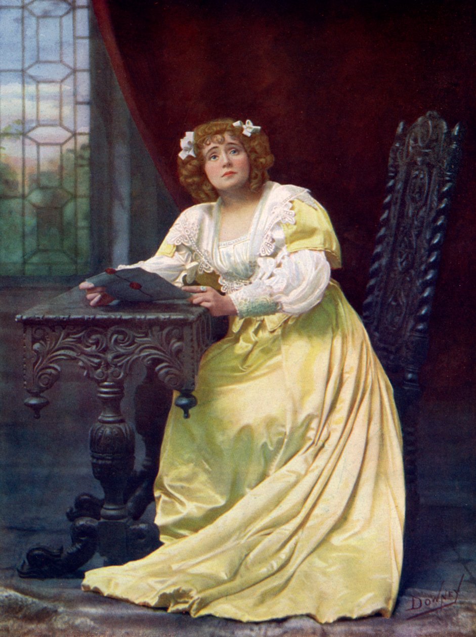 伊娃·摩尔（Eva Moore）1870-1955年，英国女演员，1899-1900年。 作者 威廉和丹尼尔唐尼