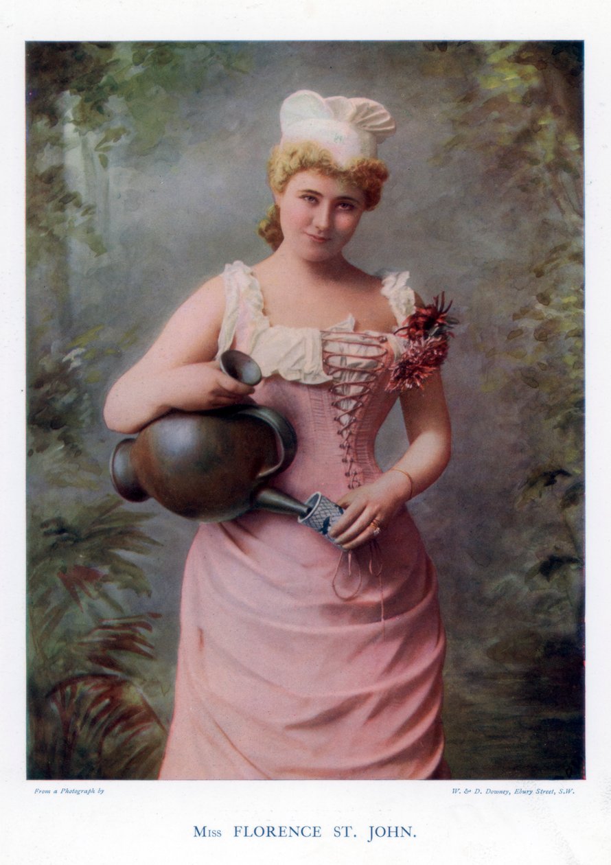 佛罗伦萨圣约翰，英国女演员和歌手，1901年。 作者 威廉和丹尼尔唐尼