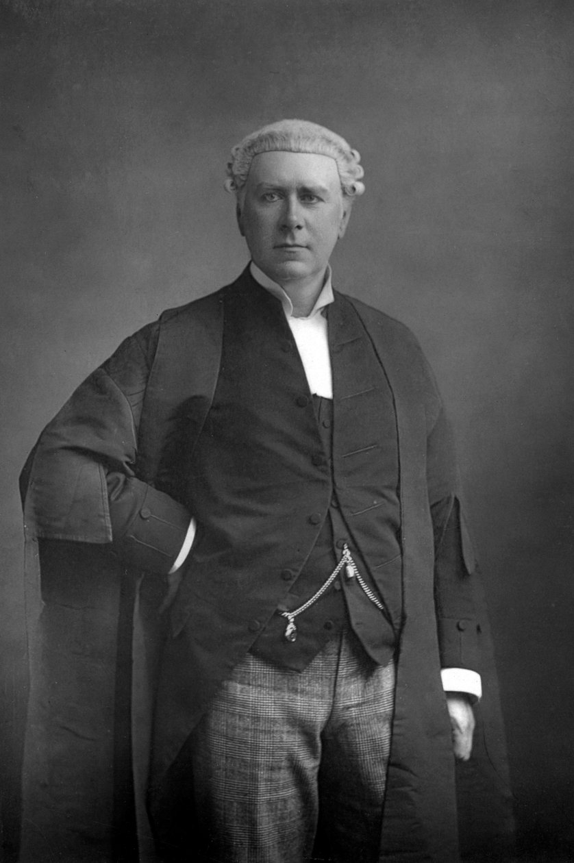 弗兰克·洛克伍德（Frank Lockwood）1846-1897年，英国律师和政治家，1890年。 作者 威廉和丹尼尔唐尼