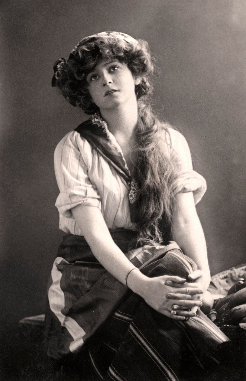 加布里埃尔·雷（Gabrielle Ray）1883-1973年，英国女演员，二十世纪初。 作者 威廉和丹尼尔唐尼