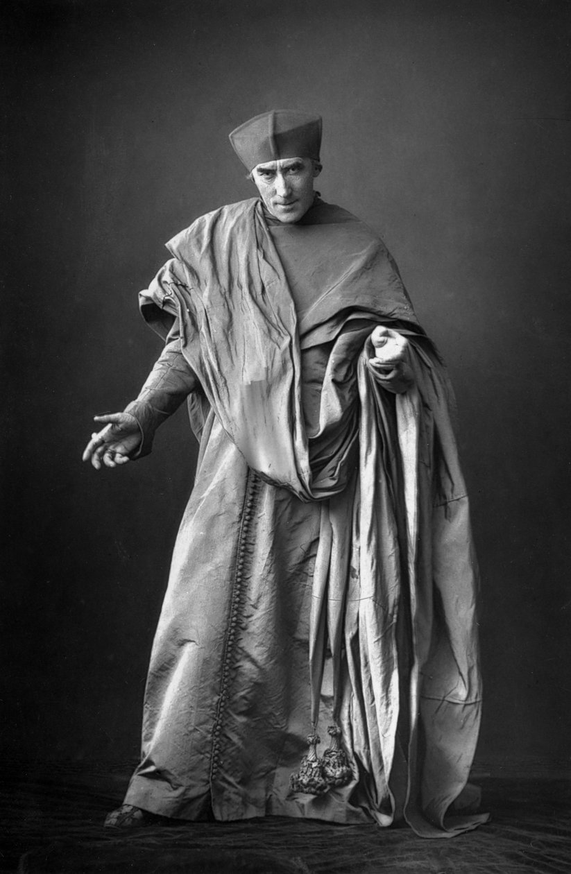亨利·欧文（Henry Irving）1838-1905，英国演员，1893年。 作者 威廉和丹尼尔唐尼