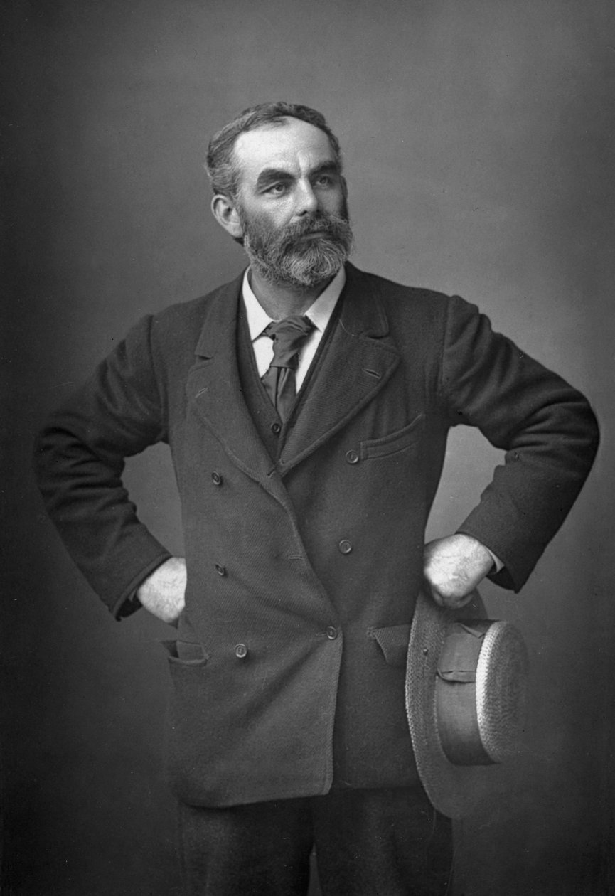 约翰·伯恩斯（John Burns）1858-1943年，英国工会主义者，反种族主义者，社会主义者和政治人物，1893年。 作者 威廉和丹尼尔唐尼