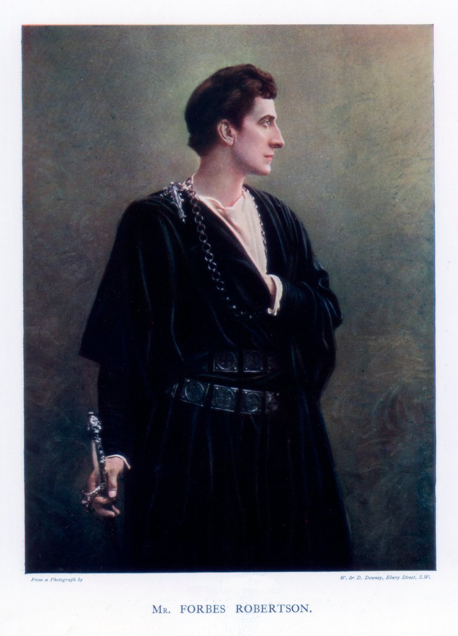 1901年，英国演员兼剧院经理约翰·福布斯·罗伯逊（John Forbes-Robertson）。 作者 威廉和丹尼尔唐尼