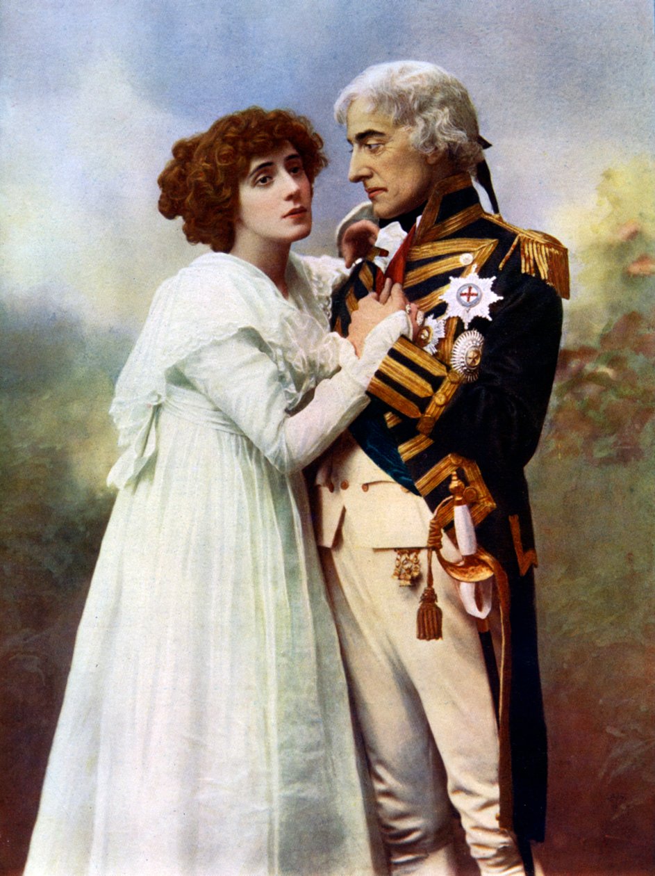 约翰斯顿·福布斯-罗伯逊（1853-1937）和帕特里克·坎贝尔（Patrick Campbell）夫人（1865-1940），1899-1900年。 作者 威廉和丹尼尔唐尼