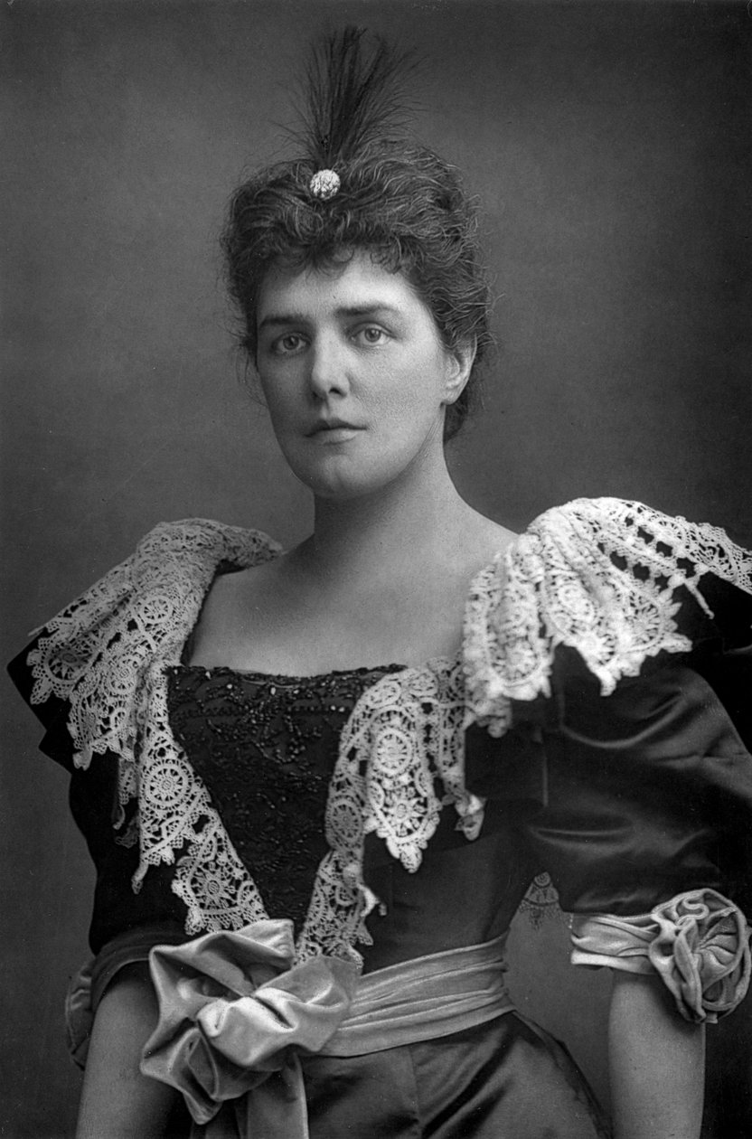 兰道夫·丘吉尔夫人1854-1921年，美国社会美女，1893年。 作者 威廉和丹尼尔唐尼