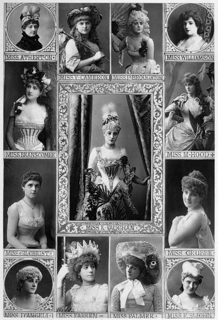 19世纪的主要女演员，1890年。 作者 威廉和丹尼尔唐尼