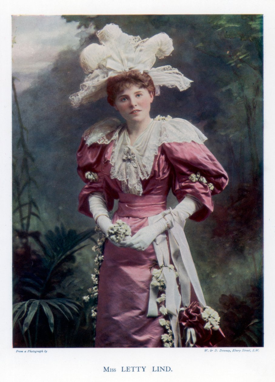 演员和舞蹈家莱蒂·林德（Letty Lind），1901年。 作者 威廉和丹尼尔唐尼