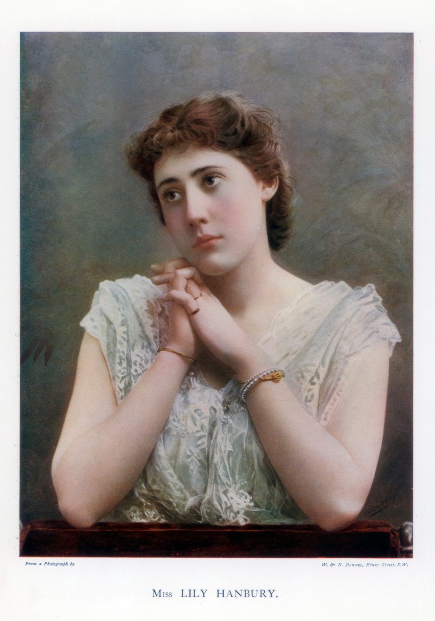 莉莉·汉伯里（Lily Hanbury），英国舞台演员，1901年。 作者 威廉和丹尼尔唐尼