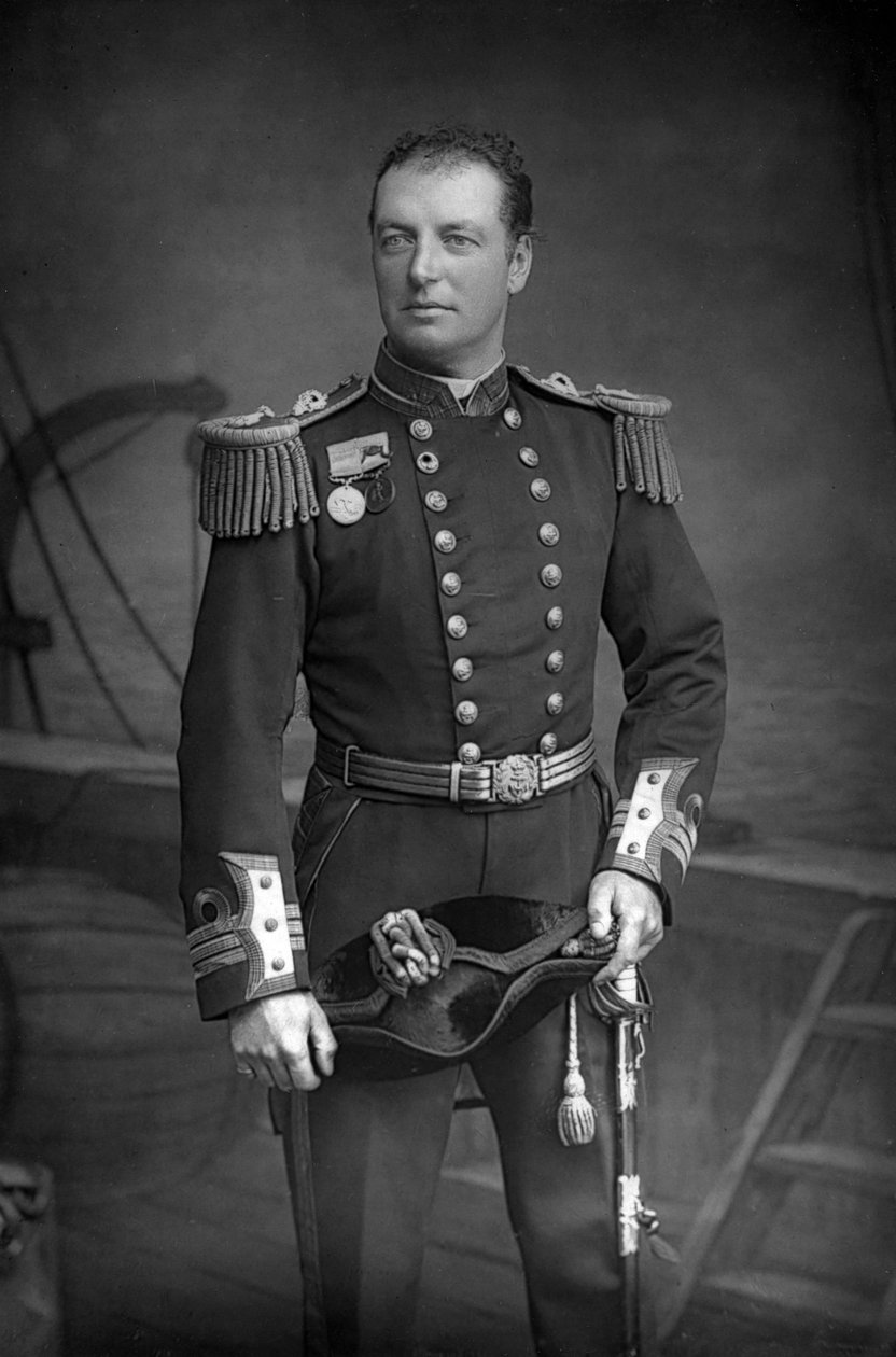 查尔斯·贝雷斯福德勋爵（Lord Charles Beresford）1846-1919年，英国海军上将和国会议员，1890年。 作者 威廉和丹尼尔唐尼