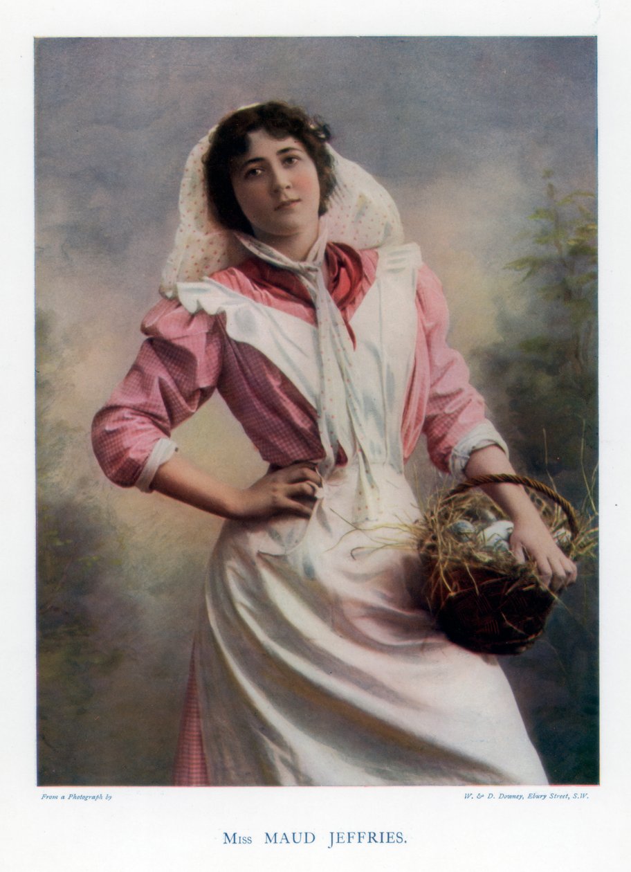 美国女演员莫德·杰弗里斯（Maud Jeffries），1901年。 作者 威廉和丹尼尔唐尼