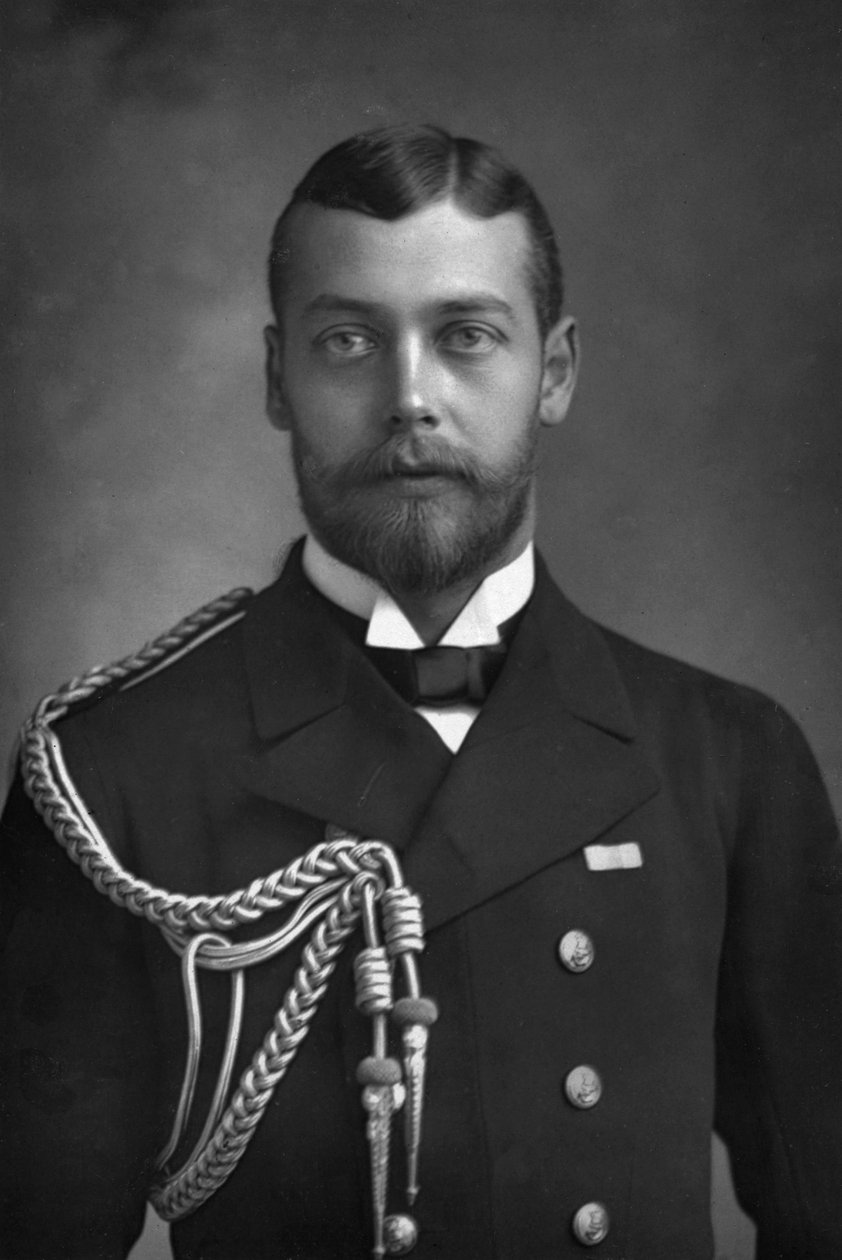 乔治王子，威尔士亲王和未来的乔治五世国王（1865-1936），1890年。 作者 威廉和丹尼尔唐尼