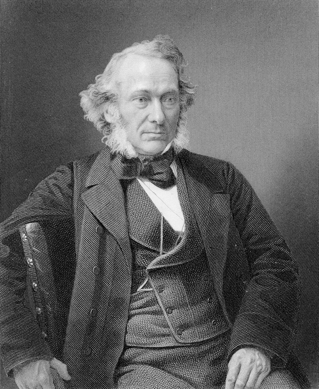 理查德·科布登（William Cobden），威廉·霍尔（William Holl）在1860年的一张照片中刻 作者 威廉和丹尼尔唐尼
