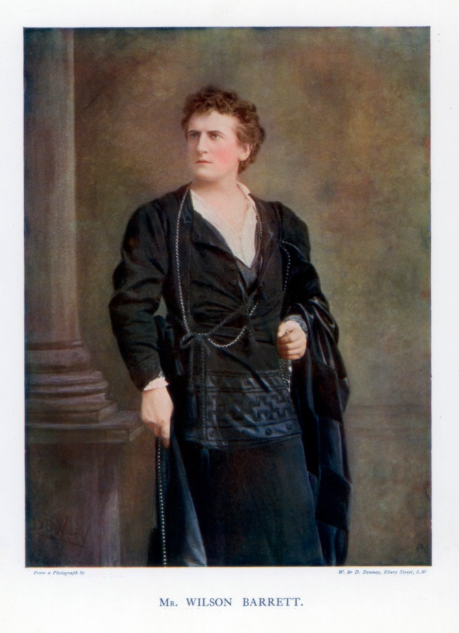 威尔逊·巴雷特（Wilson Barrett），英国演员，经理和剧作家，1901年。 作者 威廉和丹尼尔唐尼