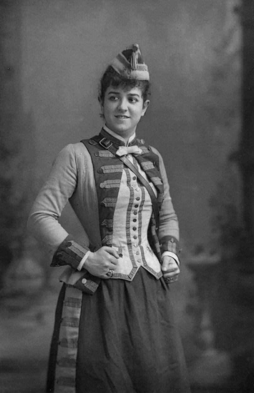 Zelie de Lussan 1861-1949，美国女高音，1893。 作者 威廉和丹尼尔唐尼