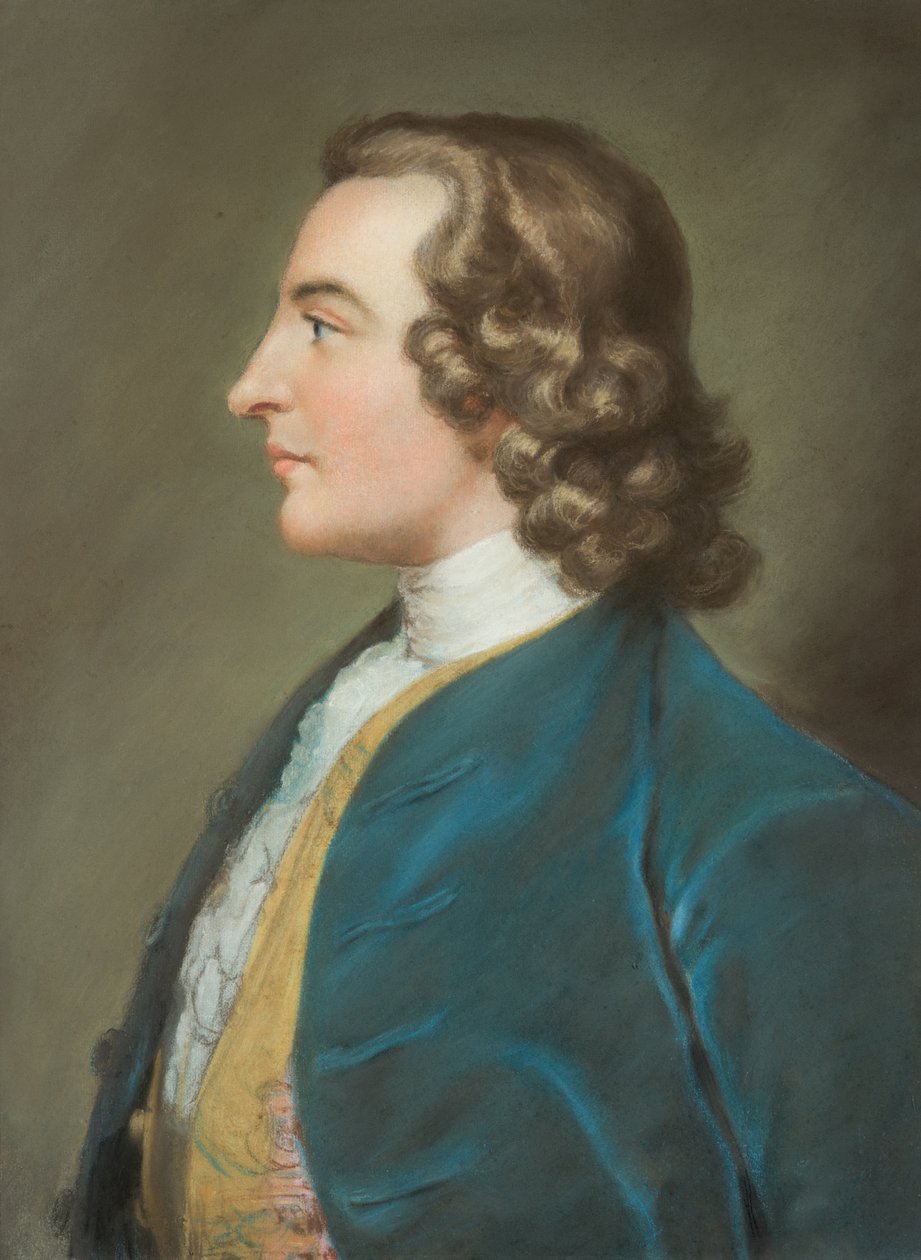 一位绅士的肖像，可能是诺森伯兰第一公爵（粉彩画） 作者 巴斯的威廉（霍尔的圈子）