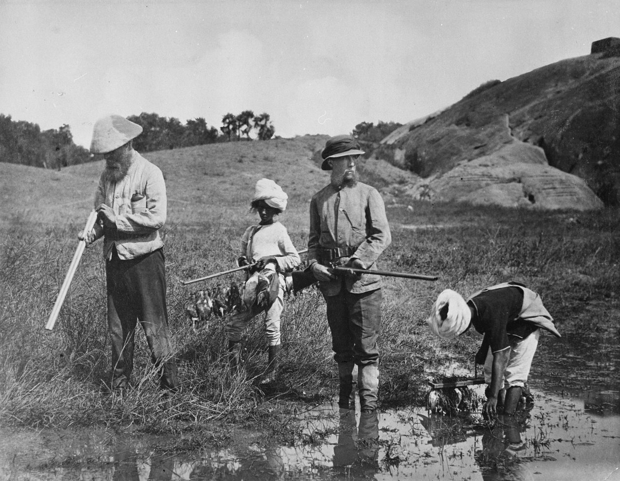 印度：狩猎，1870年 作者 威洛比华莱士胡珀