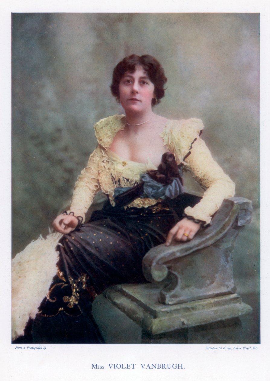 维奥莱特-凡勃鲁，英国女演员，1901年。 作者 窗口和格罗夫