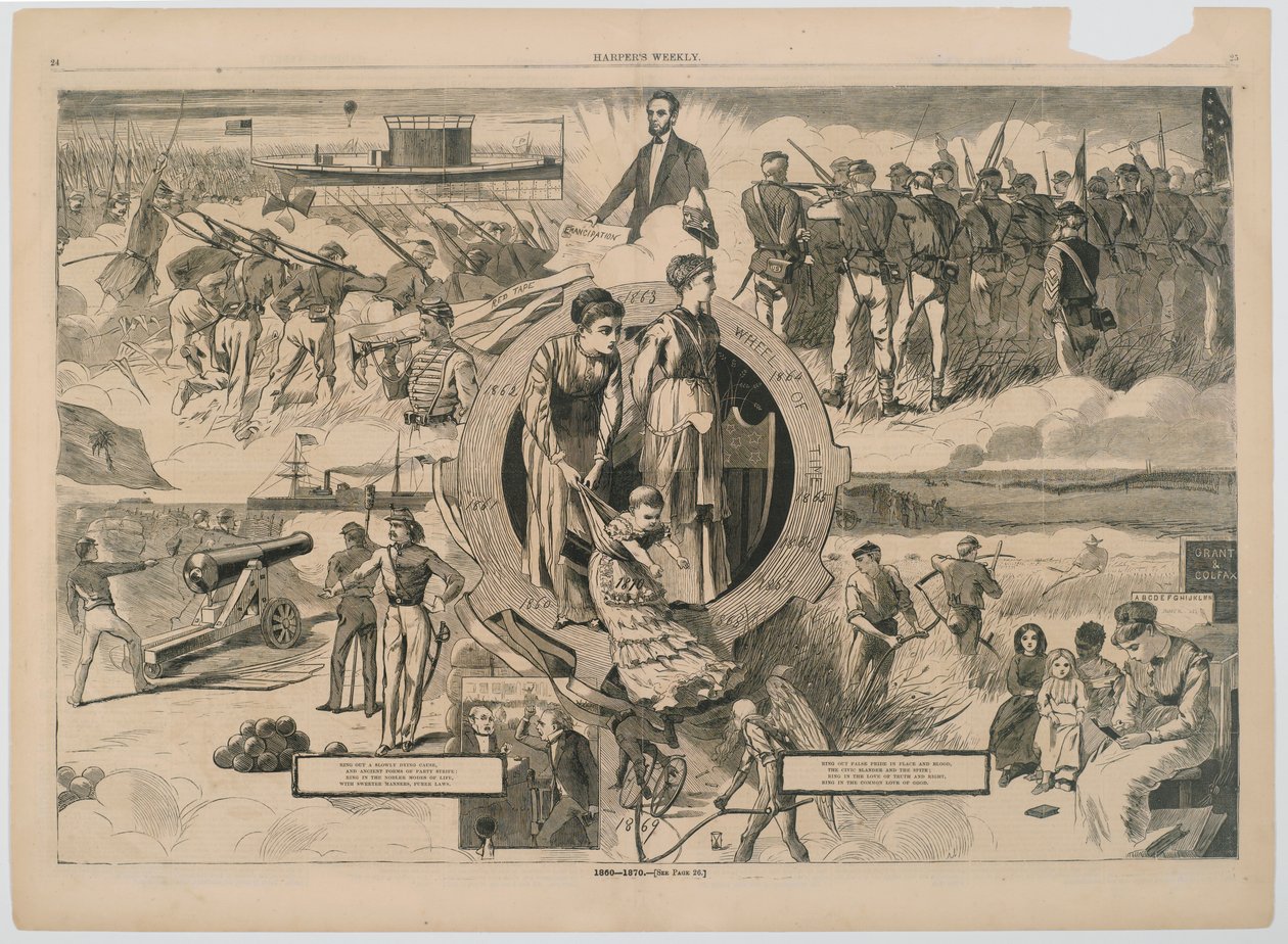 1860  -  1870年，来自Harpers Weekly杂志，1870年（木版画） 作者 温斯洛·荷马