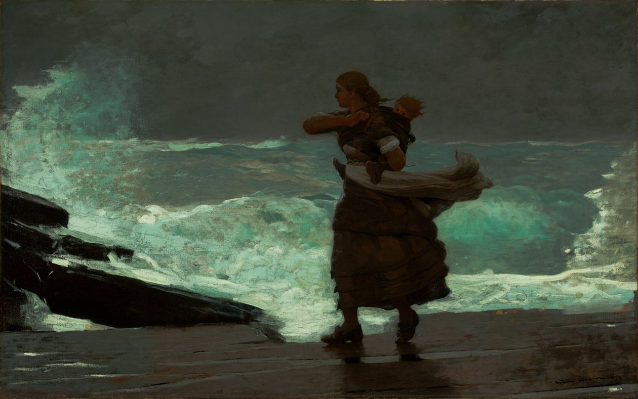 大风，1883-93 作者 温斯洛·荷马