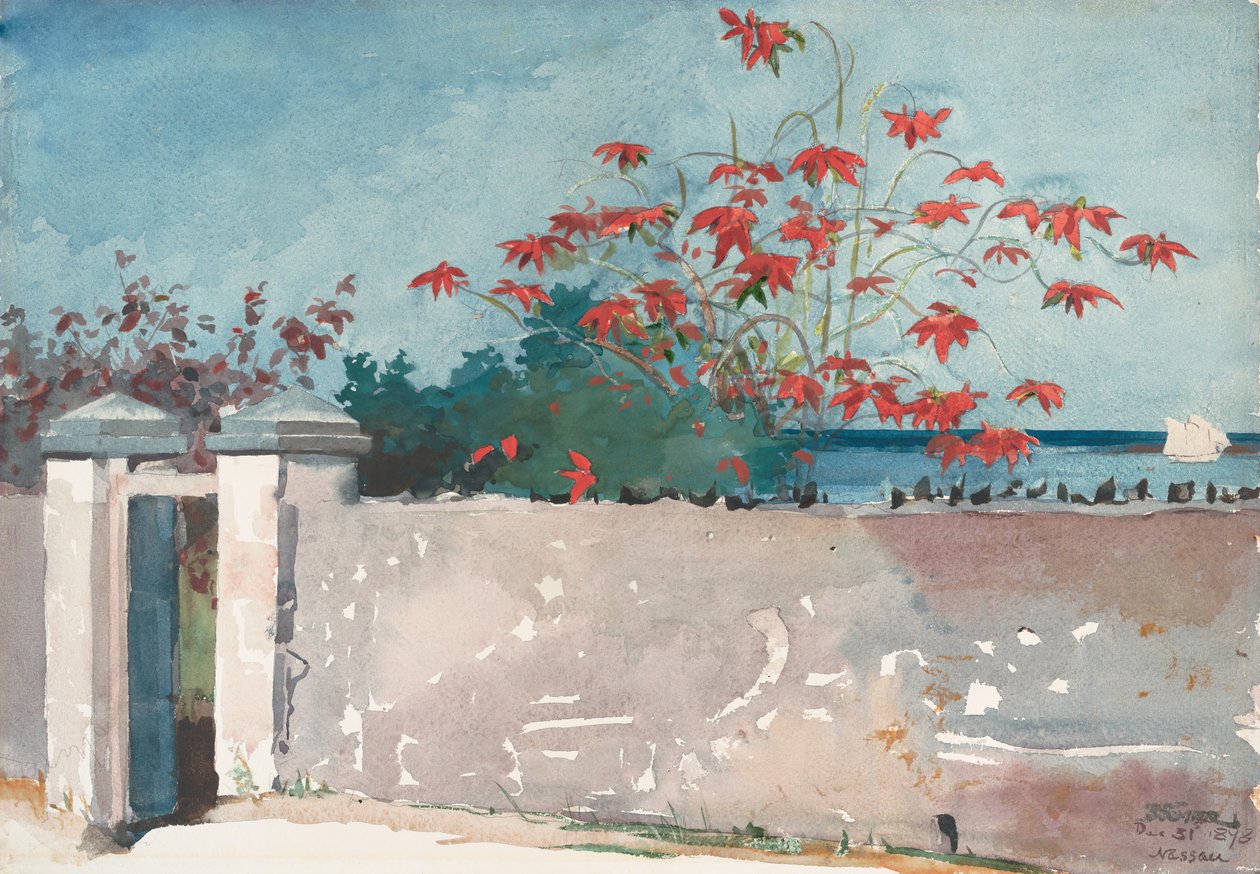 A墙，拿骚，1898年。 作者 温斯洛·荷马